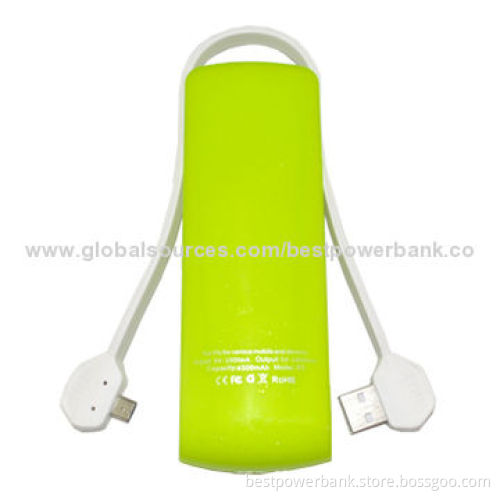New Design Built-in Cable Mobile Power Bank with 4,500mAh Capacity, Easy to Carry
